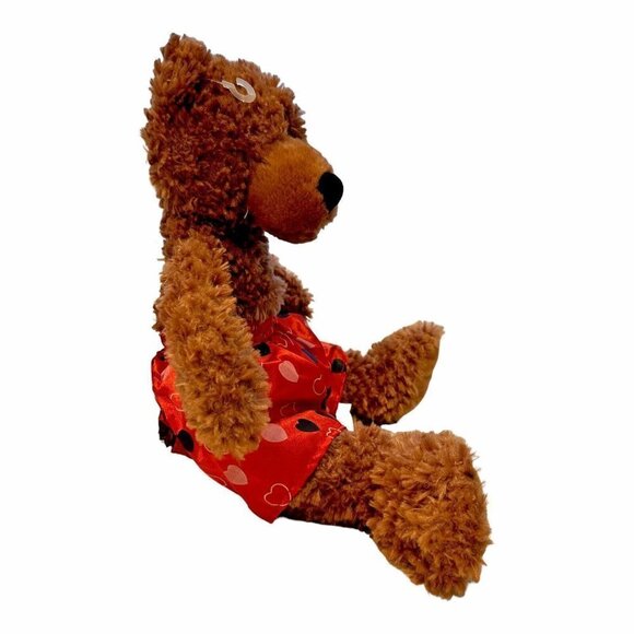 Valentine Plush Teddy Bear Brown Max First & Main Stuffed Animal Boxer Shorts - Picture 10 of 13